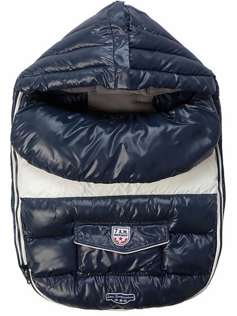 Navy Puffer Baby Bunting